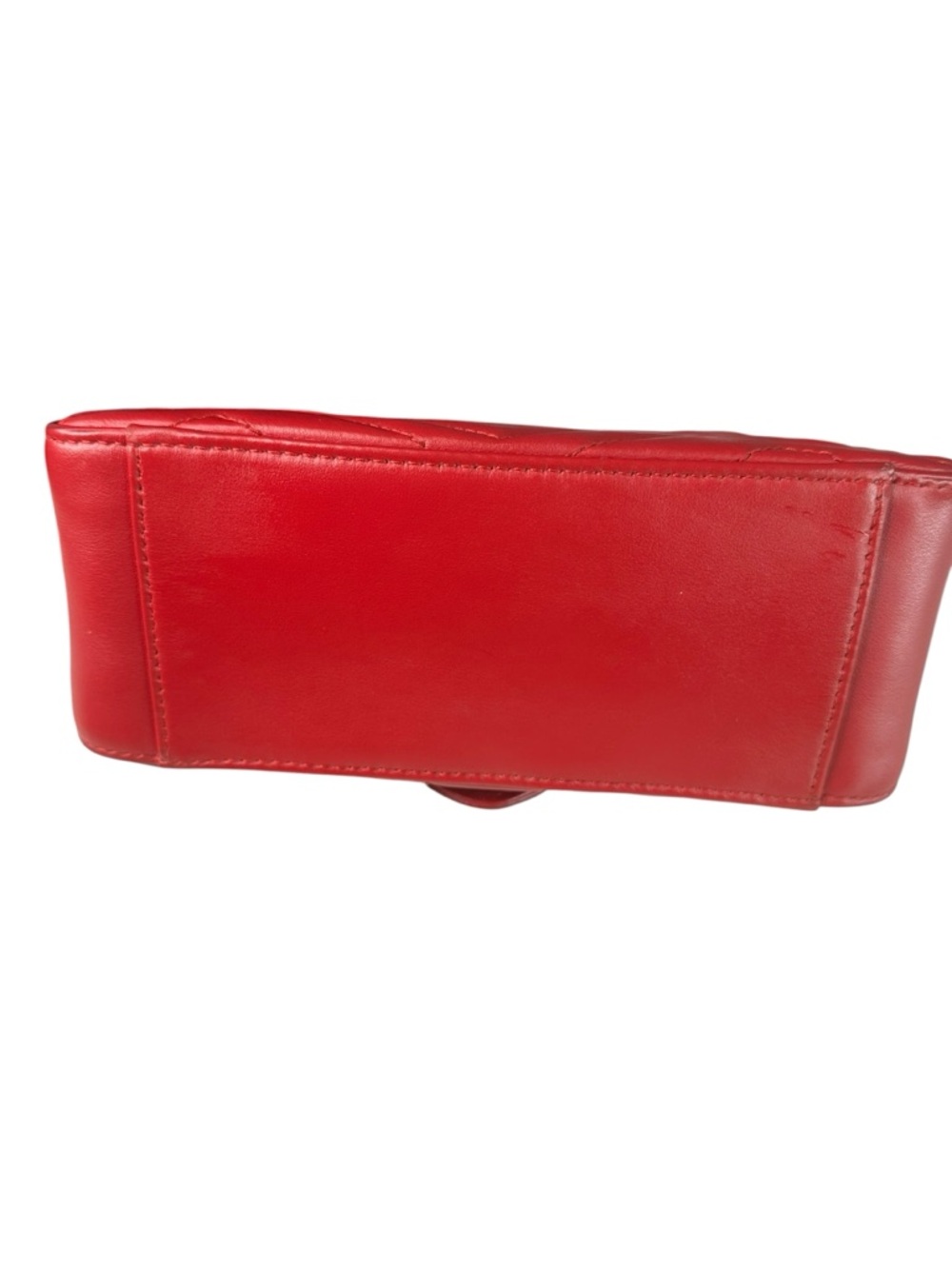 Gucci Red GG Marmont Small Top Handle Satchel with Gold Hardware - Picture 6 of 7